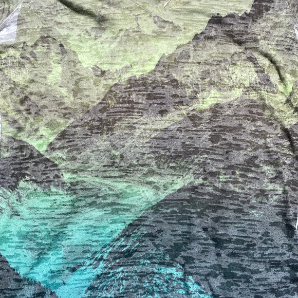 The North Face Burnout Green / Gray Mountains T-Shirt - Picture 4 of 9